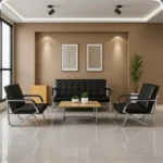 Executive Fabric Office Sofa - Image 6