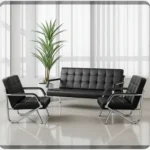 Executive Fabric Office Sofa - Image 7