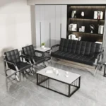Executive Fabric Office Sofa - Image 8