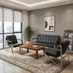 Durable Fabric Reception Sofa - Image 10