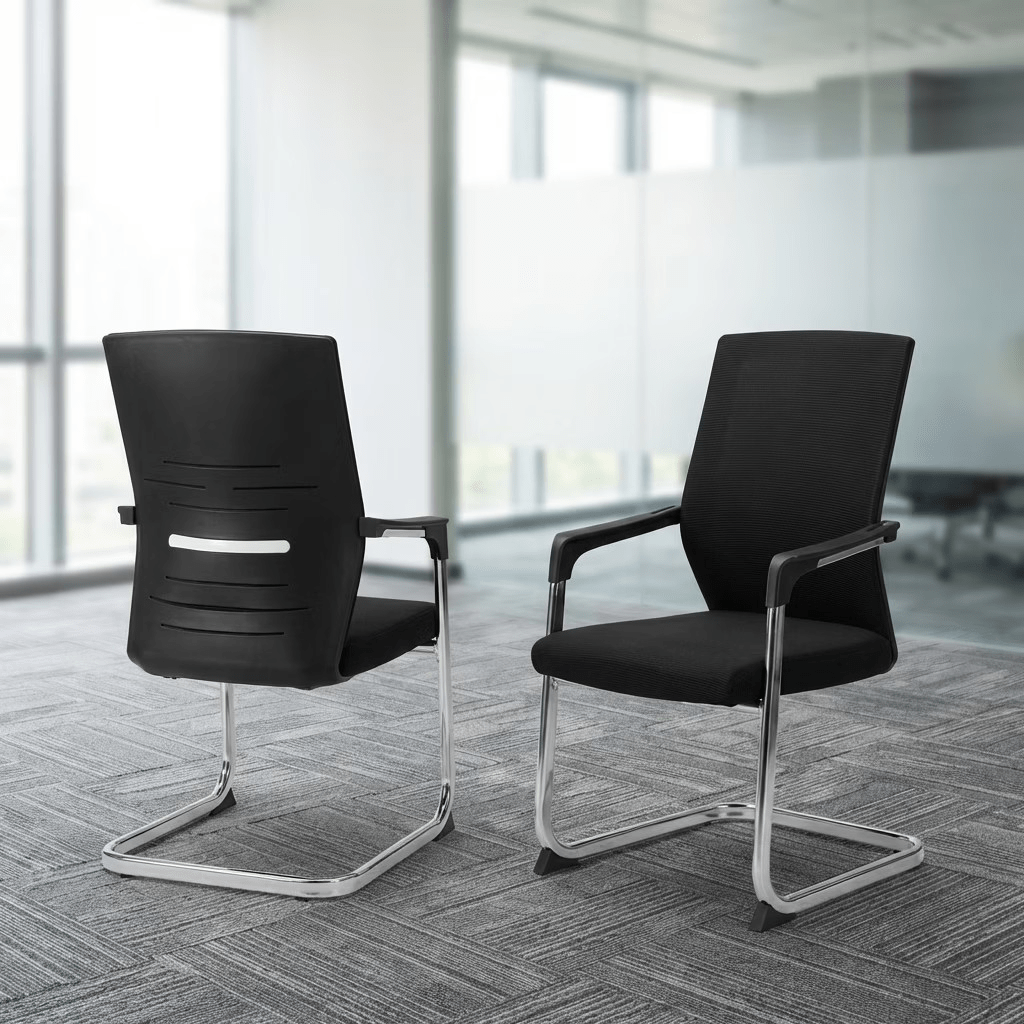 fbbvut4z.png Office Mesh Reception Visitor Chair - Image 1