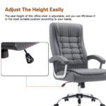 Executive Swivel Leather Office Chair - Image 9
