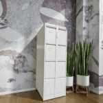 4-Drawer Office Cabinet with Bar - Image 2