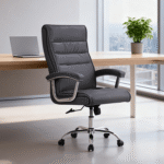 Executive Swivel Leather Office Chair