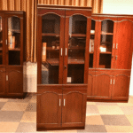 2-Door Mahogany Storage Cabinet