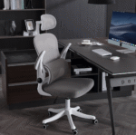 White Ergonomic High-Back Chair - Image 5