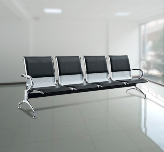 4-Seater Padded Office Lobby Waiting Bench - Image 10