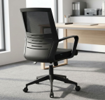 Elevate Your Daily Comfort: The Modern Office Staff Swivel Chair Redefine your workday experience with the Modern Office Staff Swivel Chair, engineered for maximum comfort, support, and sleek contemporary style. Whether you are typing up reports, sitting through back-to-back virtual meetings, or collaborating at your desk, this ergonomic office chair adapts to your movements to keep you fatigue-free. Designed specifically for modern professionals and corporate staff, it blends high-performance functionality with a clean aesthetic that enhances any office interior. Crafted with a breathable mesh backrest to promote optimal airflow and prevent heat buildup, this chair keeps you cool during long hours at the desk. The contoured seat cushion provides plush pressure relief, while intuitive adjustment mechanisms allow you to customize your seating posture instantly. Backed by a sturdy 5-star base and smooth-rolling castors, it ensures effortless mobility across both carpeted and hardwood office floors. Key Features & Benefits Ergonomic Mesh Backrest: High-tensile breathable mesh promotes continuous air circulation, keeping you cool and supporting the natural curve of your spine. Customizable Height & Tilt: Pneumatic seat height adjustment and a reliable tilt-tension mechanism let you personalize your posture for optimal alignment. 360-Degree Swivel Mobility: Premium-grade swivel mechanism combined with smooth-gliding dual-caster wheels allows effortless multi-directional movement. Contoured Supportive Cushion: High-density molded foam seat cushion distributes body weight evenly, reducing pressure points during extended seating periods. Sleek Modern Design: Minimalist silhouette, clean lines, and neutral color finishes complement any corporate office, home study, or collaborative workstation. Durable Commercial Build: Tested for daily heavy-duty use, featuring a robust gas lift cylinder and a heavy-duty base for long-lasting stability. Product Specifications Product Type: Ergonomic Office Staff Swivel Chair / Task Chair Backrest Material: Breathable High-Tensile Mesh Seat Material: High-Density Foam Upholstered in Durable Fabric Base & Mobility: Heavy-Duty 5-Star Base with 360-degree Swivel Castors Adjustability: Pneumatic Seat Height Adjustment, Tilt Lock Mechanism Assembly: Easy assembly required (All tools and hardware included) Why Choose Our Modern Office Staff Swivel Chair? Your productivity is directly tied to your physical comfort. Upgrading to a truly ergonomic task chair prevents lower back strain, improves posture, and keeps energy levels high throughout the workday. Invest in a seating solution that cares for your well-being while bringing a professional edge to your workspace.