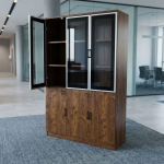 Nairobi Office Mart Wooden Office Cabinet Prices In Kenya 3-Door Wooden Office Cabinet – Stylish, Spacious & Functional Storage Keep your workspace neat and organized with the 3-Door Wooden Office Cabinet. Designed for modern offices, it combines practical storage with a professional appearance. Its wooden finish adds warmth and elegance to your office interior. Therefore, it is an excellent choice for corporate offices, home offices, and business environments. The 3-door office cabinet provides convenient storage for documents, files, stationery, and other office essentials. Its multiple doors help keep your belongings neatly arranged and out of sight. As a result, you can maintain a clean and clutter-free workspace. It is ideal for professionals who need accessible storage for everyday office supplies. Built for practical office organization, this wooden storage cabinet helps maximize available space. You can use it to store files, folders, books, and important paperwork. Furthermore, its versatile design makes it suitable for executive offices, administrative departments, reception areas, and meeting rooms. It also pairs well with executive desks and other wooden office furniture. The wooden office storage cabinet offers a professional look that complements different office layouts. Its three-door design provides a convenient way to organize items according to your needs. Additionally, the cabinet helps keep essential documents in one central location. This makes daily office activities easier and more efficient. Whether you are furnishing a new office or upgrading your existing workspace, the 3-Door Wooden Office Cabinet is a practical addition. Its combination of storage capacity, functionality, and timeless styling makes it suitable for various professional settings. Choose this cabinet to create a more organized and attractive working environment. Key Features Three-Door Design: Provides convenient access to stored office essentials. Spacious Storage: Ideal for files, folders, documents, stationery, and books. Wooden Finish: Adds a classic and professional touch to your office. Organized Workspace: Helps reduce clutter and keeps supplies neatly stored. Versatile Application: Suitable for corporate offices, home offices, and administrative spaces. Professional Appearance: Complements executive desks and other office furniture. Practical Functionality: Keeps everyday office essentials accessible and organized. Improve Your Office Organization Today Choose the 3-Door Wooden Office Cabinet for a practical and stylish storage solution. It helps maintain a tidy workspace while enhancing your office interior. Moreover, its versatile design makes it suitable for businesses of different sizes. Add this wooden office cabinet to your furniture collection and enjoy a more organized, professional working environment.