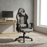 Gray Fabric Gaming Chair – Comfort, Style & Performance Upgrade your gaming setup with the Gray Fabric Gaming Chair, designed to bring comfort, style, and functionality to your workspace. Its modern gray finish creates a sleek appearance that complements gaming rooms, home offices, and study areas. Whether you enjoy gaming, work remotely, or study for long hours, this gaming chair offers a practical seating solution for everyday use. The gray gaming chair features a fabric finish that adds a soft, contemporary touch to your gaming environment. Unlike a glossy finish, fabric upholstery offers a more understated look that blends easily with modern interiors. Additionally, its neutral gray color pairs well with different desk styles, gaming accessories, and room décor. This makes it an excellent choice for gamers who value both aesthetics and functionality. Designed for everyday gaming and computer use, the fabric gaming chair provides a dedicated seating option for extended desk sessions. Its supportive design helps you maintain a comfortable sitting position while playing games, completing assignments, or handling office tasks. Furthermore, the fabric exterior gives your setup a stylish, professional appearance without compromising its gaming-inspired character. This versatile gaming chair is suitable for casual gamers, students, streamers, and remote workers. You can use it in a personal gaming station, bedroom, study room, or home office. Moreover, its modern styling makes it easy to incorporate into different workspace designs. Pair it with a gaming desk, monitor stand, and ergonomic accessories to create a more functional setup. Whether you are building a new gaming station or upgrading your existing chair, the Gray Fabric Gaming Chair offers an attractive combination of modern design and everyday practicality. It is a smart addition to any space dedicated to gaming, productivity, and entertainment. Key Features Modern Gray Finish: Complements gaming setups, home offices, and contemporary interiors. Fabric Upholstery: Provides a soft, textured finish with a stylish appearance. Gaming-Inspired Design: Adds a distinctive look to your gaming station. Everyday Seating Comfort: Suitable for gaming, studying, and computer-based activities. Versatile Use: Ideal for bedrooms, gaming rooms, study areas, and home offices. Contemporary Style: Pairs easily with modern desks and gaming accessories. Multi-Purpose Functionality: Suitable for gamers, students, streamers, and remote workers. Enhance Your Gaming Setup Today Choose the Gray Fabric Gaming Chair to give your gaming station a modern and coordinated look. Its fabric finish and versatile color make it a stylish addition to any workspace. Whether you are gaming, studying, or working from home, this chair helps create a dedicated and attractive seating area.