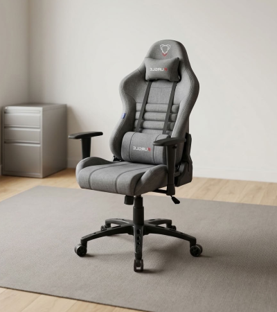 Gray Fabric Gaming Chair – Comfort, Style & Performance Upgrade your gaming setup with the Gray Fabric Gaming Chair, designed to bring comfort, style, and functionality to your workspace. Its modern gray finish creates a sleek appearance that complements gaming rooms, home offices, and study areas. Whether you enjoy gaming, work remotely, or study for long hours, this gaming chair offers a practical seating solution for everyday use. The gray gaming chair features a fabric finish that adds a soft, contemporary touch to your gaming environment. Unlike a glossy finish, fabric upholstery offers a more understated look that blends easily with modern interiors. Additionally, its neutral gray color pairs well with different desk styles, gaming accessories, and room décor. This makes it an excellent choice for gamers who value both aesthetics and functionality. Designed for everyday gaming and computer use, the fabric gaming chair provides a dedicated seating option for extended desk sessions. Its supportive design helps you maintain a comfortable sitting position while playing games, completing assignments, or handling office tasks. Furthermore, the fabric exterior gives your setup a stylish, professional appearance without compromising its gaming-inspired character. This versatile gaming chair is suitable for casual gamers, students, streamers, and remote workers. You can use it in a personal gaming station, bedroom, study room, or home office. Moreover, its modern styling makes it easy to incorporate into different workspace designs. Pair it with a gaming desk, monitor stand, and ergonomic accessories to create a more functional setup. Whether you are building a new gaming station or upgrading your existing chair, the Gray Fabric Gaming Chair offers an attractive combination of modern design and everyday practicality. It is a smart addition to any space dedicated to gaming, productivity, and entertainment. Key Features Modern Gray Finish: Complements gaming setups, home offices, and contemporary interiors. Fabric Upholstery: Provides a soft, textured finish with a stylish appearance. Gaming-Inspired Design: Adds a distinctive look to your gaming station. Everyday Seating Comfort: Suitable for gaming, studying, and computer-based activities. Versatile Use: Ideal for bedrooms, gaming rooms, study areas, and home offices. Contemporary Style: Pairs easily with modern desks and gaming accessories. Multi-Purpose Functionality: Suitable for gamers, students, streamers, and remote workers. Enhance Your Gaming Setup Today Choose the Gray Fabric Gaming Chair to give your gaming station a modern and coordinated look. Its fabric finish and versatile color make it a stylish addition to any workspace. Whether you are gaming, studying, or working from home, this chair helps create a dedicated and attractive seating area.