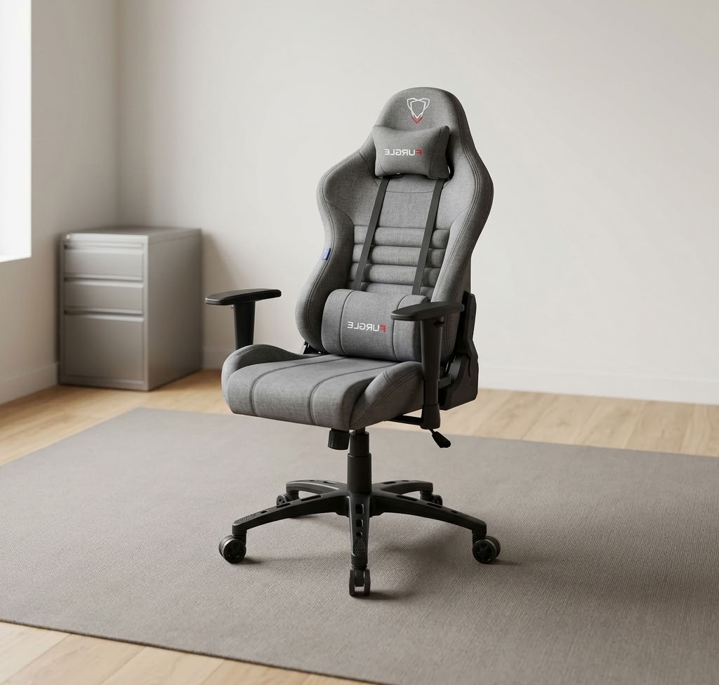 Gray Fabric Gaming Chair (5) Gray Fabric Gaming Chair – Comfort, Style & Performance Upgrade your gaming setup with the Gray Fabric Gaming Chair, designed to bring comfort, style, and functionality to your workspace. Its modern gray finish creates a sleek appearance that complements gaming rooms, home offices, and study areas. Whether you enjoy gaming, work remotely, or study for long hours, this gaming chair offers a practical seating solution for everyday use. The gray gaming chair features a fabric finish that adds a soft, contemporary touch to your gaming environment. Unlike a glossy finish, fabric upholstery offers a more understated look that blends easily with modern interiors. Additionally, its neutral gray color pairs well with different desk styles, gaming accessories, and room décor. This makes it an excellent choice for gamers who value both aesthetics and functionality. Designed for everyday gaming and computer use, the fabric gaming chair provides a dedicated seating option for extended desk sessions. Its supportive design helps you maintain a comfortable sitting position while playing games, completing assignments, or handling office tasks. Furthermore, the fabric exterior gives your setup a stylish, professional appearance without compromising its gaming-inspired character. This versatile gaming chair is suitable for casual gamers, students, streamers, and remote workers. You can use it in a personal gaming station, bedroom, study room, or home office. Moreover, its modern styling makes it easy to incorporate into different workspace designs. Pair it with a gaming desk, monitor stand, and ergonomic accessories to create a more functional setup. Whether you are building a new gaming station or upgrading your existing chair, the Gray Fabric Gaming Chair offers an attractive combination of modern design and everyday practicality. It is a smart addition to any space dedicated to gaming, productivity, and entertainment. Key Features Modern Gray Finish: Complements gaming setups, home offices, and contemporary interiors. Fabric Upholstery: Provides a soft, textured finish with a stylish appearance. Gaming-Inspired Design: Adds a distinctive look to your gaming station. Everyday Seating Comfort: Suitable for gaming, studying, and computer-based activities. Versatile Use: Ideal for bedrooms, gaming rooms, study areas, and home offices. Contemporary Style: Pairs easily with modern desks and gaming accessories. Multi-Purpose Functionality: Suitable for gamers, students, streamers, and remote workers. Enhance Your Gaming Setup Today Choose the Gray Fabric Gaming Chair to give your gaming station a modern and coordinated look. Its fabric finish and versatile color make it a stylish addition to any workspace. Whether you are gaming, studying, or working from home, this chair helps create a dedicated and attractive seating area.